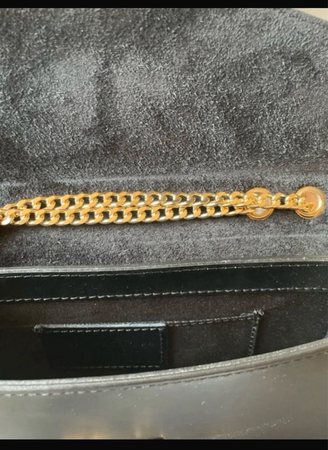 Bolso Negro Maison Heritage Dorado