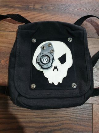 Mochila Steampunk Calavera Negra y Blanca