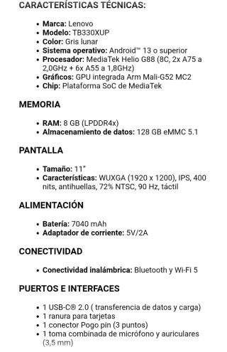 Tablet Lenovo K11 con Funda Teclado y Pen