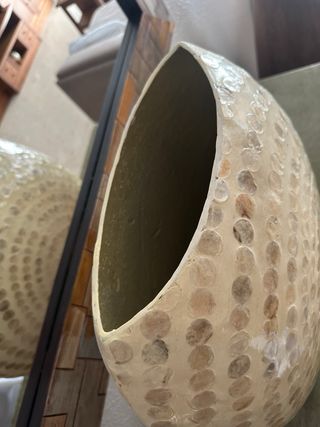 Jarrón Nácar Beige