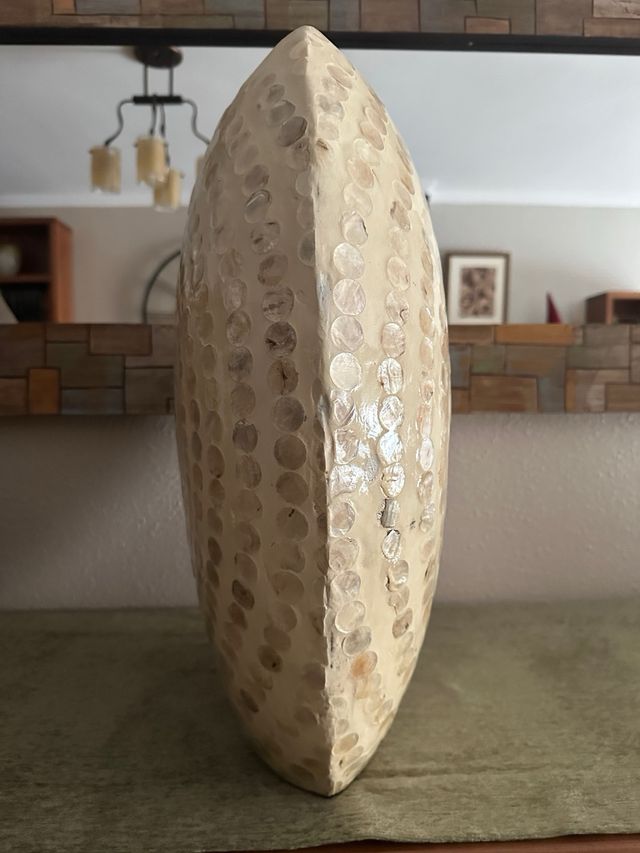 Jarrón Nácar Beige