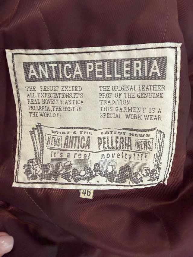 Giacca Antica Pelleria in nappa Uomo 46