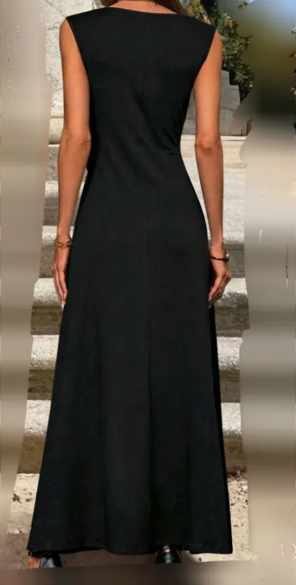 Vestido negro fluido