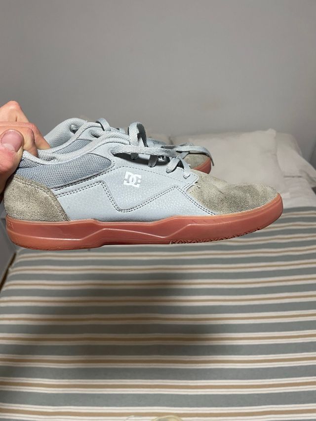 Zapatillas DC Skate Street Grises y Rosas