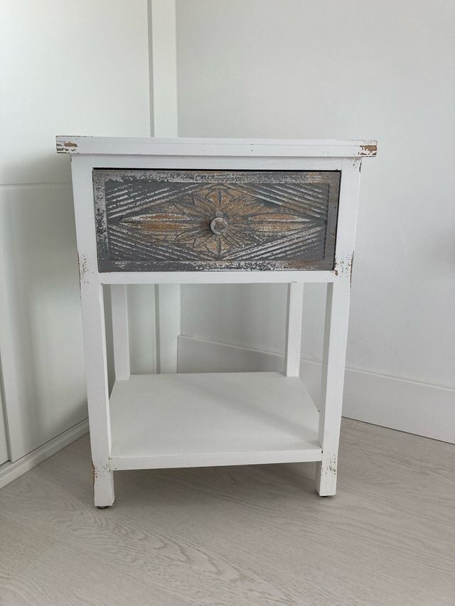 Juego 2 Mesitas Noche Madera