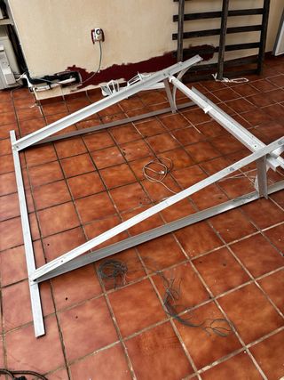 Estructura aluminio para placas