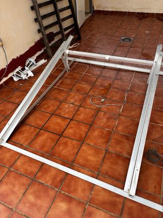 Estructura aluminio para placas