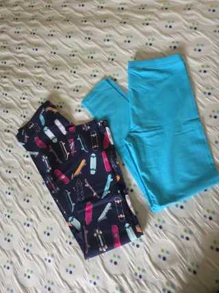 2 leggings Spotted Zebra talla 14-16