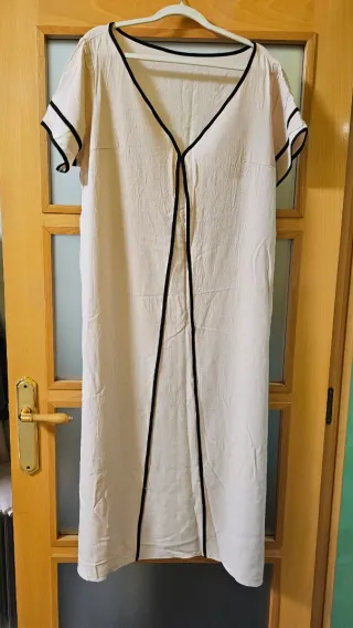 Vestido Verano Beige T.XL