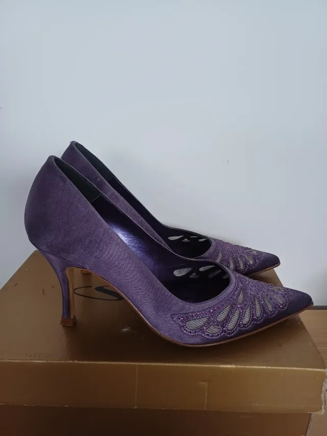 Zapatos de salón morados