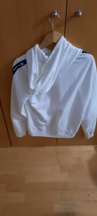 Sudadera Champion Blanca con Logo