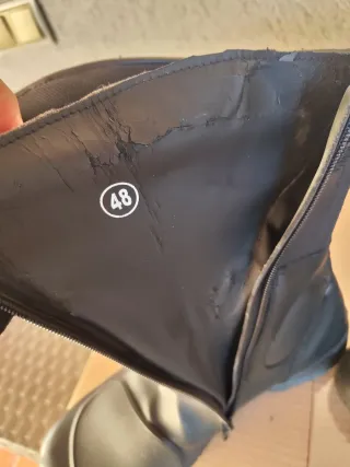 Botas de moto negras número 48