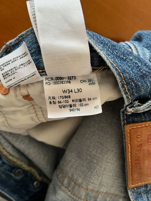 Levi's 501 Jeans Talla 34x30