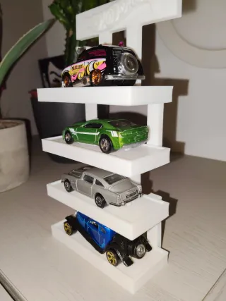 Hot Wheels + Espositore autocostruito 4 Livelli