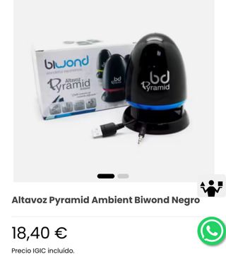 Altavoz Pyramid Biwond Negro