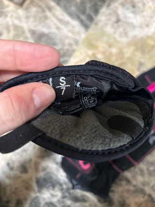 Guantes Moto Unik Negro y Rosa