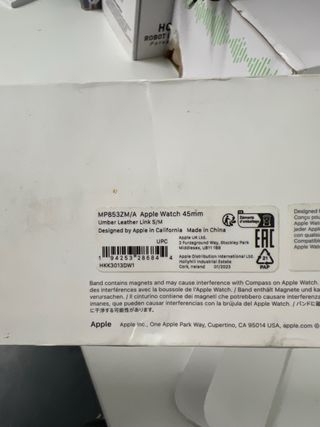 Correa Piel Marrón Apple Watch 45mm