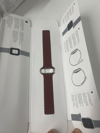 Correa Piel Marrón Apple Watch 45mm