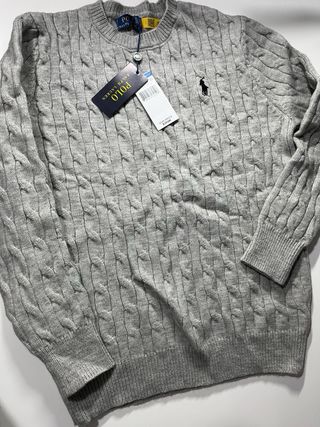 Jersey Polo Ralph Lauren Gris de ochos.