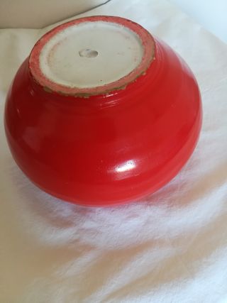 Ciotola tonda in terracotta rossa