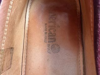 Mocasines de ante de color teja