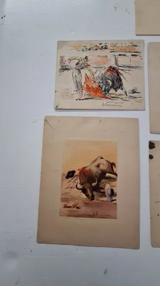 Lote de 7 cuadros taurinos