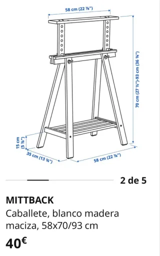 Caballete Ikea Mittback