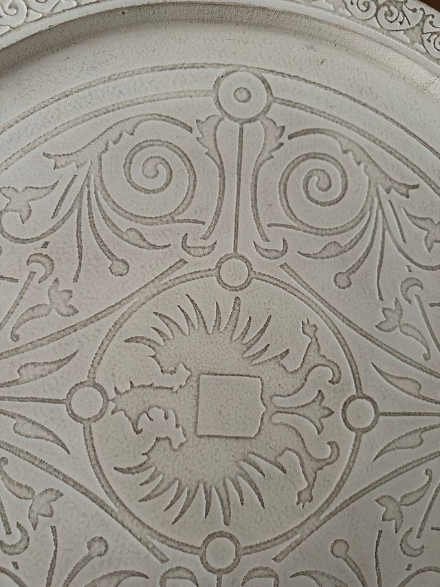 Bandeja redonda decorada