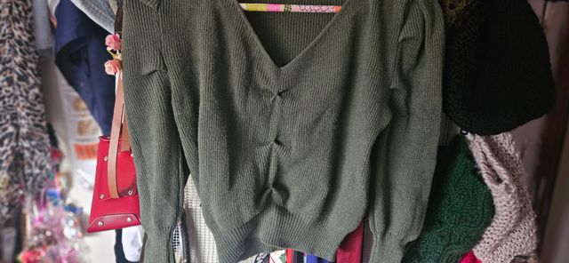 Jersey verde de punto