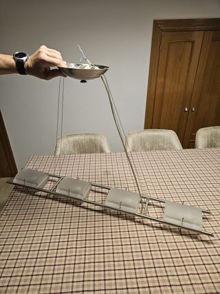 Mueble de comedor completo madera y cristal