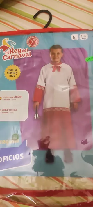Disfraz Monaguillo El Rey del Carnaval Talla 8-10