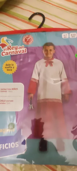 Disfraz Monaguillo El Rey del Carnaval Talla 8-10