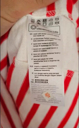 Camiseta Esprit rayas rojas y blancas NUEVA