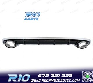 DIFUSOR AUDI A6 4G 15-18 LOOK RS + COLAS ESCAPE