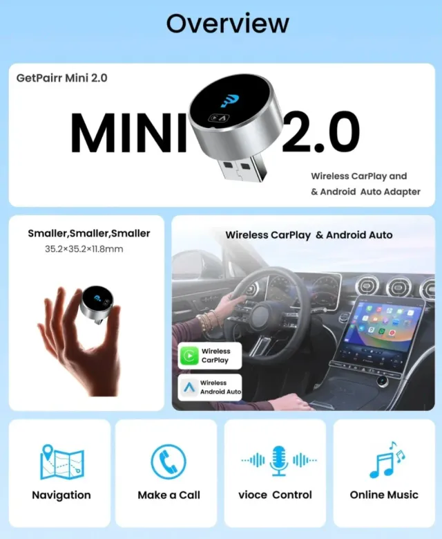 Adaptador Inalámbrico GetPairr Mini 2 en 1