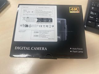Cámara Digital 4K Negra