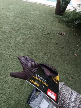 Guantes Moto Suomy Marrón Talla L