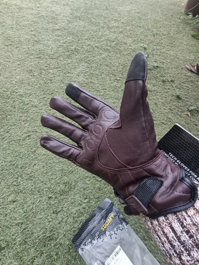 Guantes Moto Suomy Marrón Talla L