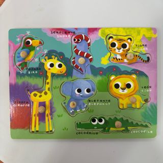Puzzle Madera Animales Infantiles Educativo