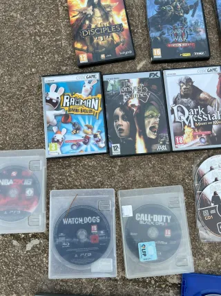 Lote Juegos PS2, PS3 y PC