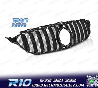 PARRILLA MERCEDES W205 18-21 LOOK SPORT NEGRO BRILLO