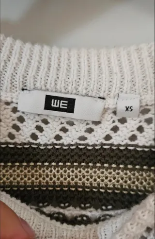 Jersey punto fino rayas verde y blanco