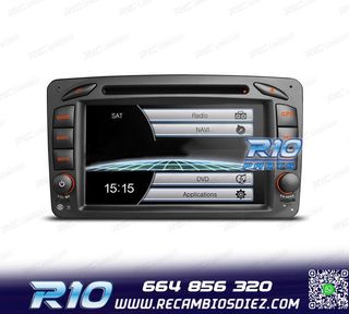 RADIO NAVEGADOR PARA MERCEDES CLASE A C CLK USB GPS TACTIL H