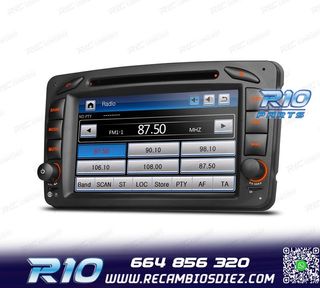 RADIO NAVEGADOR PARA MERCEDES CLASE A C CLK USB GPS TACTIL H