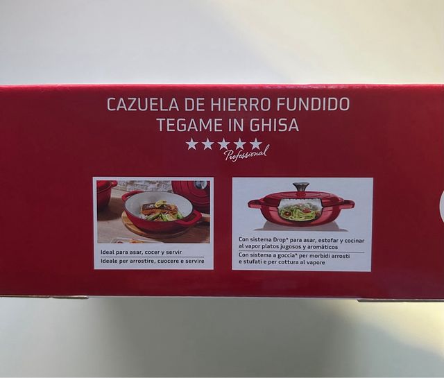 Cazuela Hierro Fundido Ernesto Roja 2L