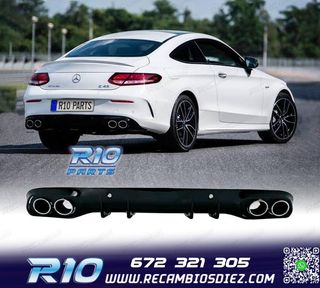 DIFUSOR MERCEDES CLASE C C205 COUPE 14-18 AMG PDC + COLAS ES