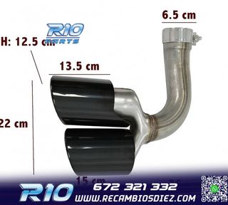 COLAS ESCAPE PORSCHE CAYENNE 17- LOOK S NEGRO