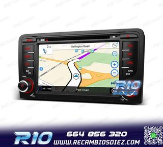 RADIO NAVEGADOR 7" AUDI A3 8P 03-12 USB GPS TACTIL HD