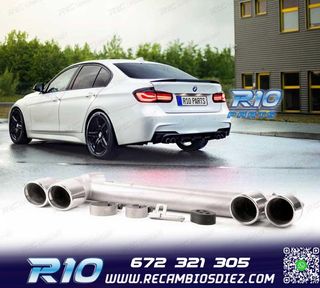 ESCAPE CON COLAS BMW F30 F31 LOOK M DOBLE