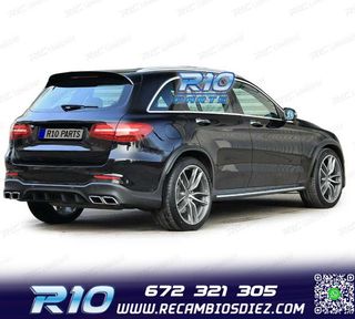 DIFUSOR MERCEDES GLC X253 15-18 LOOK AMG GLC63 PDC + COLAS E